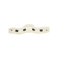 Protection de sangle de jumping LeMieux Anatomic en laine Merino+ Naturel