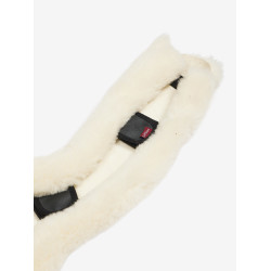 Protection de sangle de jumping LeMieux Anatomic en laine Merino+ Naturel Marron Protection de sangle de jumping LeMieux Anatomic en laine Merino+ Naturel Marron