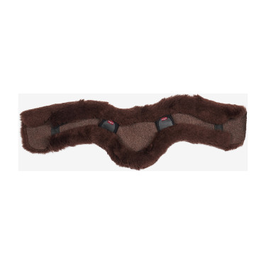 Protection de sangle de jumping LeMieux Anatomic en laine Merino+ Marron