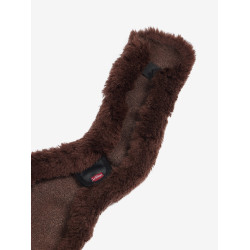 Protection de sangle de jumping LeMieux Anatomic en laine Merino+ Marron