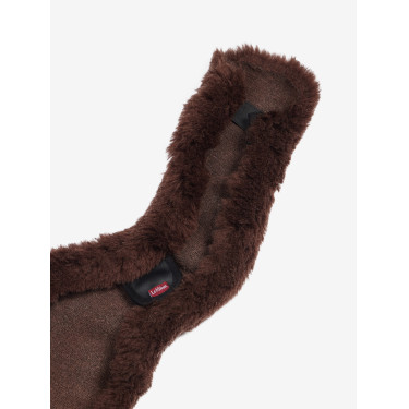 Protection de sangle de jumping LeMieux Anatomic en laine Merino+ Marron