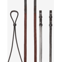 Rênes doublées LeMieux Hunter Havane / argent