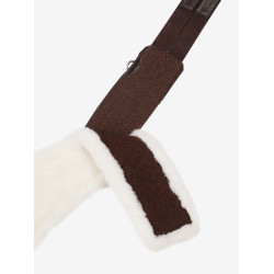 Sangle LeMieux Hunter avec laine détachable Merino+ Havane Marron