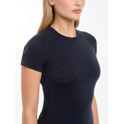 T-shirt manches courtes LeMieux sans coutures Britney Marine Bleu marine