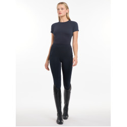 T-shirt manches courtes LeMieux sans coutures Britney Marine Bleu marine