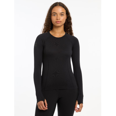 T-shirt manches longues LeMieux sans coutures Britney Noir