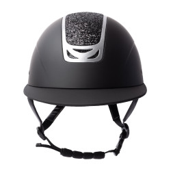 Casque d'équitation ornement en cristal Horze Arix II Noir / noir