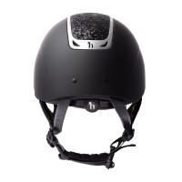 Casque d'équitation ornement en cristal Horze Arix II Noir / noir Casque d'équitation ornement en cristal Horze Arix II Noir / noir