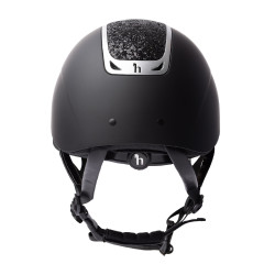 Casque d'équitation ornement en cristal Horze Arix II Noir / noir