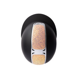 Casque d'équitation ornement en cristal Horze Arix II Noir / pêche Casque d'équitation ornement en cristal Horze Arix II Noir / pêche