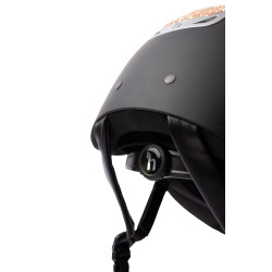 Casque d'équitation ornement en cristal Horze Arix II Noir / pêche Casque d'équitation ornement en cristal Horze Arix II Noir / pêche