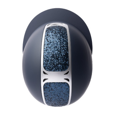 Casque d'équitation ornement en cristal Horze Arix II Bleu foncé / bleu foncé Casque d'équitation ornement en cristal Horze Arix II Bleu foncé / bleu foncé