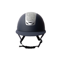 Casque d'équitation ornement en cristal Horze Arix II Bleu foncé / argent Casque d'équitation ornement en cristal Horze Arix II Bleu foncé / argent