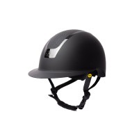 Casque d'équitation technologie Majoris MIPS II B Vertigo Noir / argent