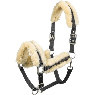 Licol Equi-Theme Mouton véritable Noir