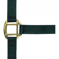 Licol nylon doublé cuir Vert foncé