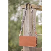 Sac bandoulière Pénélope Lizzie Cognac
