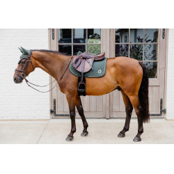 Tapis onion quilt 3D logo jumping beige Kentucky Vert sapin Tapis onion quilt 3D logo jumping beige Kentucky Vert sapin