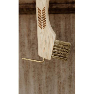 Cure-pied avec poils métalliques et aimant Grooming Deluxe Brun Marron