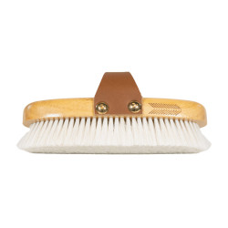Brosse douce à poils doux small Grooming Deluxe Naturel Marron