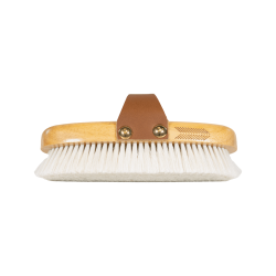 Brosse douce à poils doux small Grooming Deluxe Naturel Marron