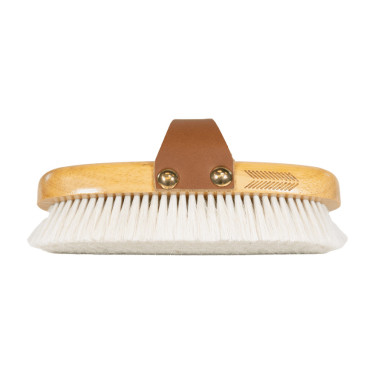 Brosse douce à poils doux small Grooming Deluxe Naturel Marron