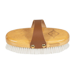 Brosse douce à poils doux small Grooming Deluxe Naturel Marron