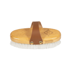 Brosse douce à poils doux small Grooming Deluxe Naturel Marron