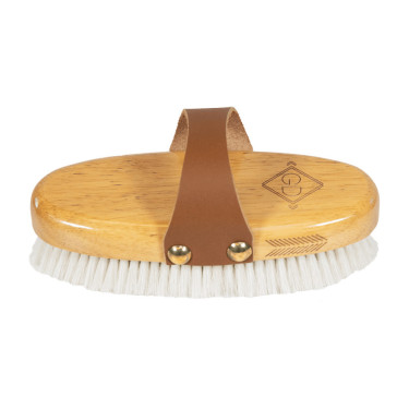 Brosse douce à poils doux small Grooming Deluxe Naturel Marron