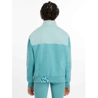 Pull LeMieux à fermeture éclair Quart Kate Young Rider Lagoon Bleu