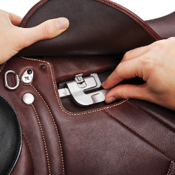 Selle d'obstacle Bates Advanta Havane Marron