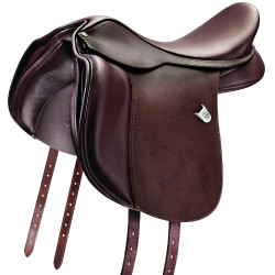 Selle mixte Bates Wide cuir Heritage Marron
