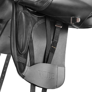 Selle dressage Bates Wide Plus cuir Luxe Selle dressage Bates Wide Plus cuir Luxe