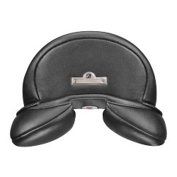 Selle dressage Bates Wide cuir Heritage Noir