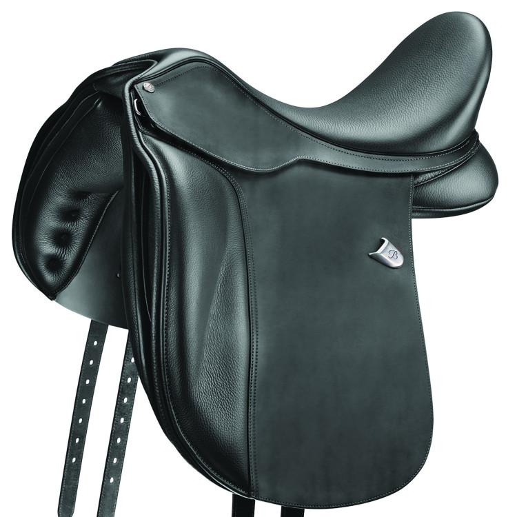 Selle dressage Bates Wide cuir Heritage