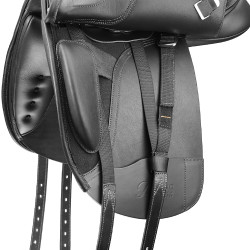 Selle dressage Bates Poney Noir