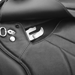 Selle Bates Caprilli Close Contact+ avec quartier avancé cuir Luxe Noir