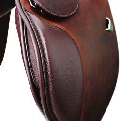 Selle Bates Caprilli Close Contact Classic avec quartier avancé Marron