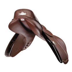 Selle Bates poney Elevation Plus Havane Marron