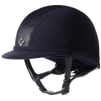 Casque Charles Owen AYR8 Micro-suede Marine / argenté Bleu Casque Charles Owen AYR8 Micro-suede Marine / argenté Bleu