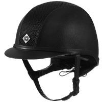 Casque Charles Owen AYR8 Plus Leather Look Noir