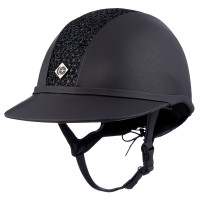 Casque Charles Owen SP8 Leather Look Marine brillant