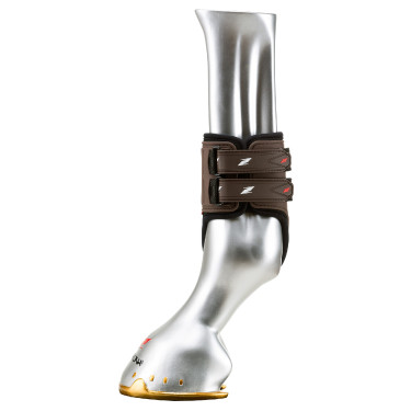 Protège-boulets Velcro Zandona Carbon Air Marron