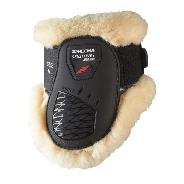 Protège-boulets mouton Zandona Carbon Air Sensitive+ jeunes chevaux Noir édition