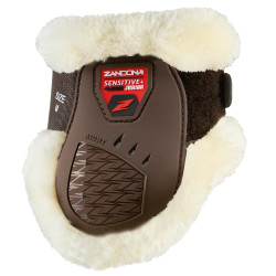 Protège-boulets mouton Zandona Carbon Air Techno jeunes chevaux Marron