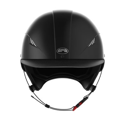 Casque D’équitation GPA Glossy Easy Speed Air Hybride – Résine Thermocomposite, Ventilation, Mentonnière Hybride – Noir Ou Marine, Mat/brillant