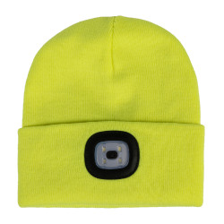 Bonnet tricoté Honey HKM Jaune fluo