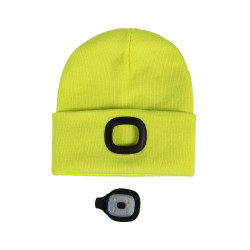 Bonnet tricoté Honey HKM Jaune fluo