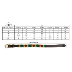 Collier chien Polo HFI Noir / marine / argenté Motifs Collier chien Polo HFI Noir / marine / argenté Motifs