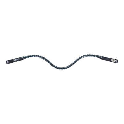 Frontal en V strass HFI Noir / bleu
